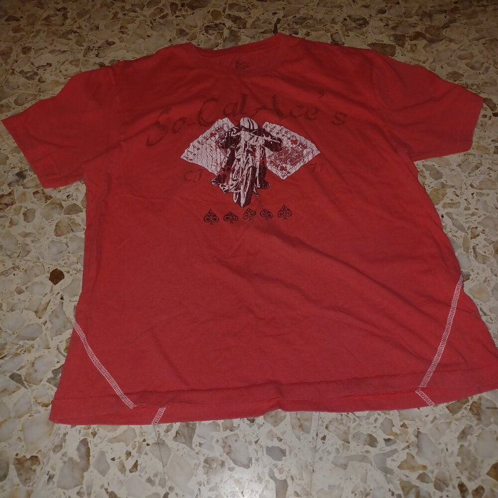 Cremieux Men's "So-Cal Ace's" Men's Graphic Tee L Dark Pink - Picture 1 of 5